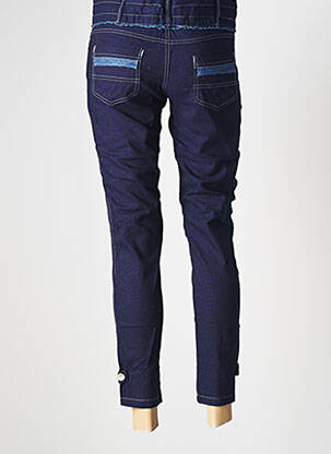 Pantalon 7/8 mărime normală mărime normală albastru CATY LESCA femeie