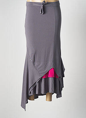 Fustă lungă gri BATISTAME femeie