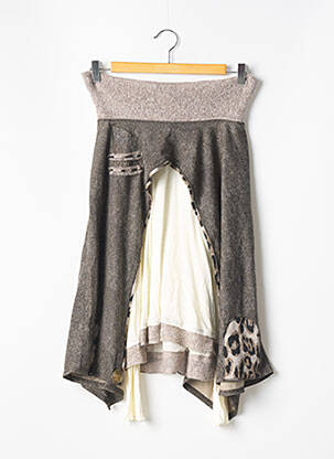 Fustă midi negru CATY LESCA femeie