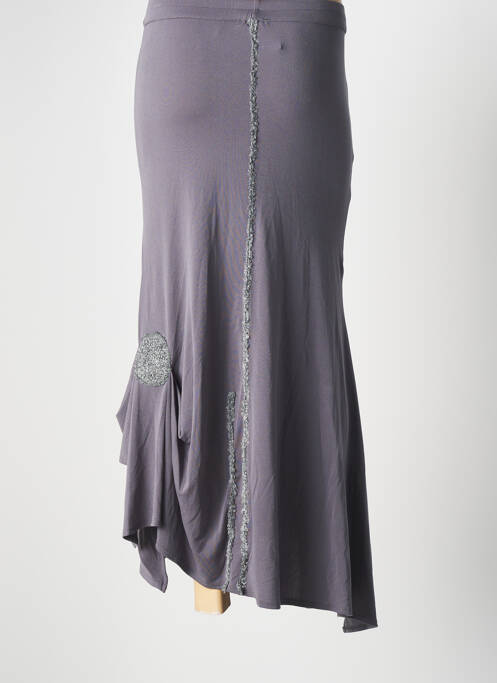 Fustă lungă gri BATISTAME femeie