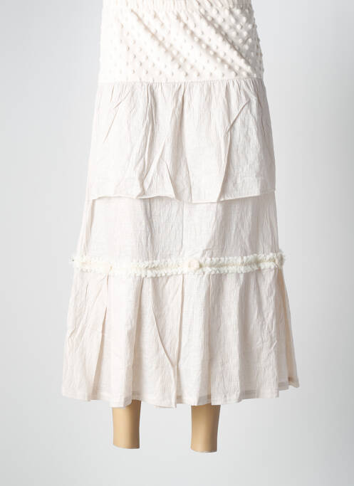 Fustă lungă bej BATISTAME femeie