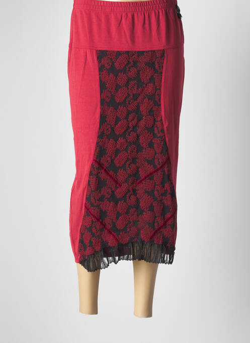 Fustă lungă roșu CATY LESCA femeie