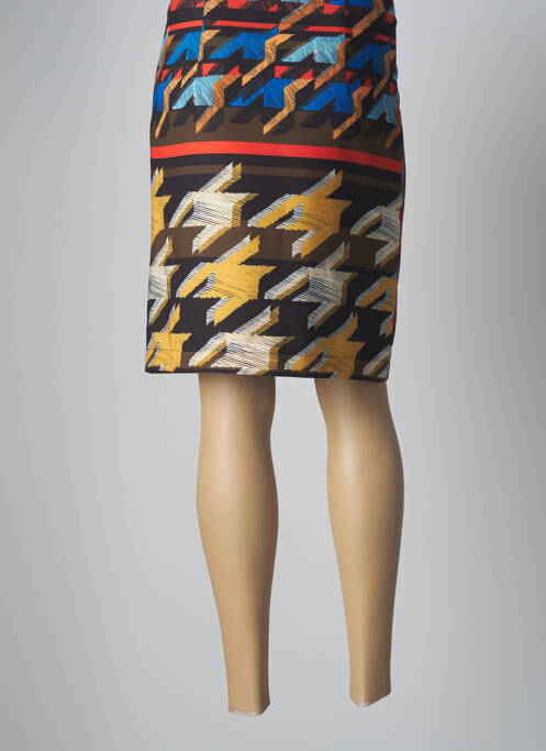 Fustă midi negru LO! LES FILLES femeie