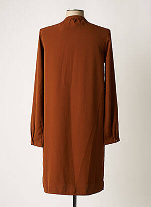 Rochie midi mâneci lungi mâneci lungi maro GEISHA femeie