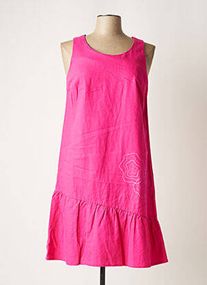 Rochie midi roz FELINO femeie