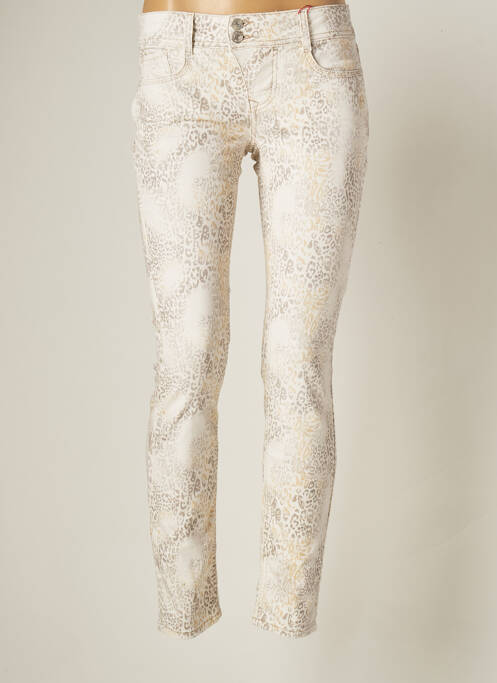 Pantalon slim bej STREET ONE femeie