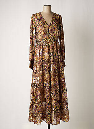 Rochie lungă maro OBJECT femeie