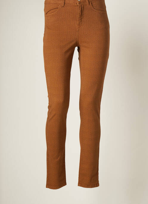 Pantalon slim maro KANOPE femeie