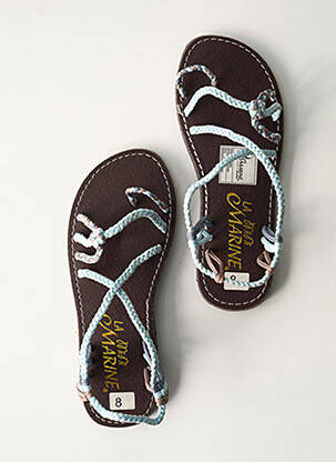 Șlapi albastru LA MARINE fată