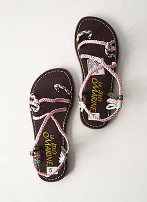 Șlapi roz LA MARINE fată