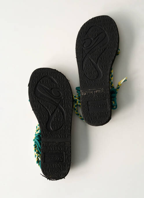 Șlapi verde LA MARINE fată