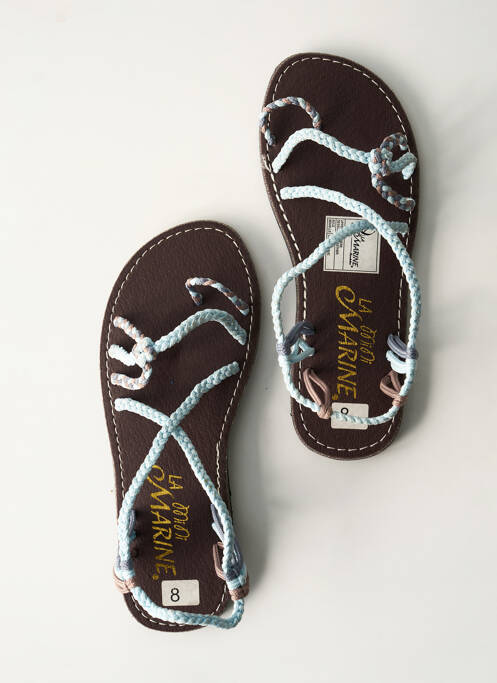 Șlapi albastru LA MARINE fată