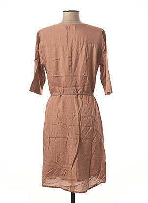 Rochie scurtă mâneci scurte mâneci scurte maro CREAM femeie