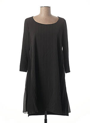 Rochie scurtă mâneci 3/4 mâneci 3/4 negru LAUREN VIDAL femeie