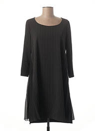 Rochie scurtă mâneci 3/4 mâneci 3/4 negru LAUREN VIDAL femme