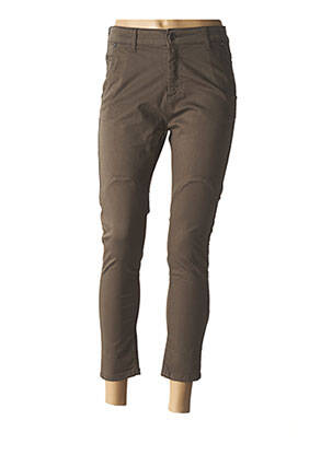 Pantalon 7/8 elasticitate mărime normală verde CARLA KOPS femeie