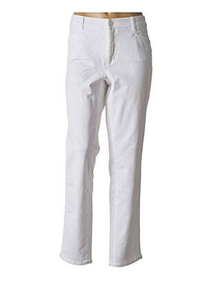 Pantalon drept elasticitate mărime normală alb CAMBIO femeie