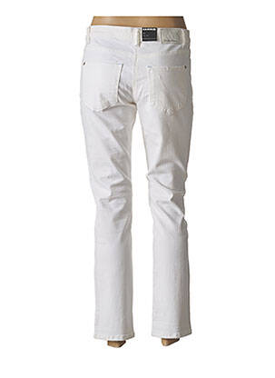 Pantalon 7/8 elasticitate mărime normală alb CAMBIO femeie