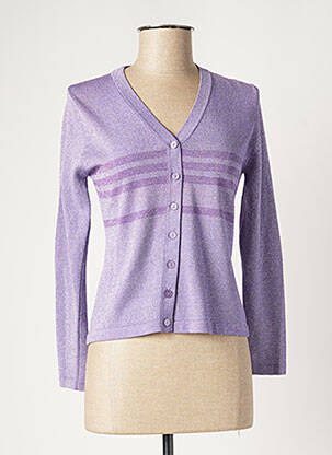 Vestă cu mâneci lungi violet ROSE NACRE femeie