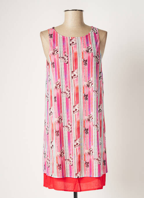 Rochie scurtă roz SMASH WEAR femeie