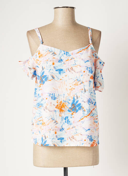 Tricou imprimeu fantezie mâneci scurte portocaliu TIFFOSI femme