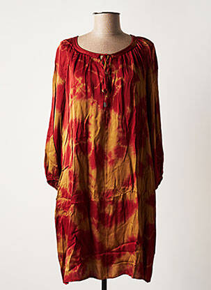 Rochie midi maro LAUREN VIDAL femeie