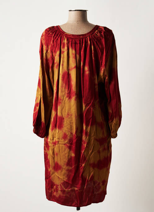 Rochie midi maro LAUREN VIDAL femeie