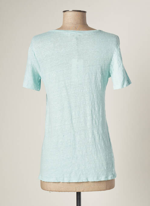 Tricou guler în v mâneci scurte albastru IMPERIAL femme