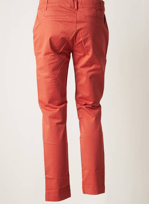 Pantalon chino broderie galoni laterali mărime normală portocaliu LAUREN VIDAL femme