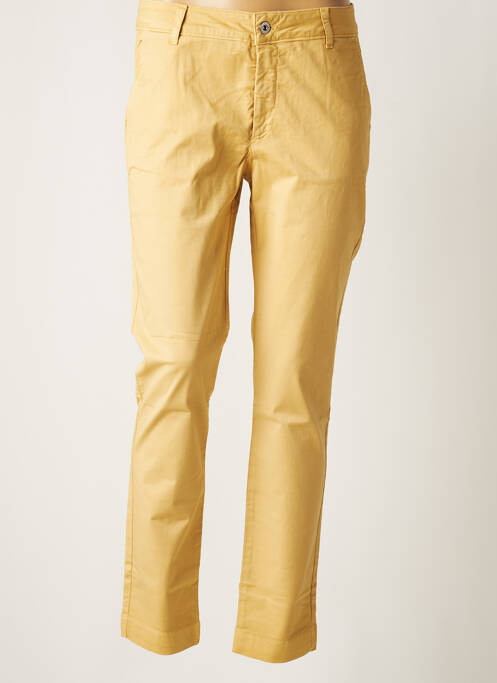 Pantalon chino galben LAUREN VIDAL femeie