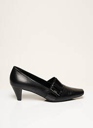 Pantofi cu toc țesătură satinată toc de 4 la 6 cm negru HOGL femme