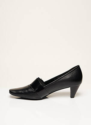 Pantofi cu toc țesătură satinată toc de 4 la 6 cm negru HOGL femeie