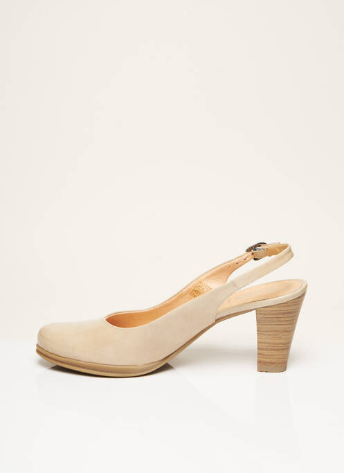 Sandale/Pantofi decupați bej KARSTON femeie