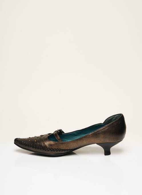 Pantofi cu toc maro MADISON femeie