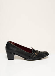 Pantofi cu toc țesătură satinată toc de 4 la 6 cm negru FEELING femme