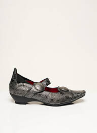 Pantofi cu toc cubanez toc de 4 la 6 cm gri TRINITY femme