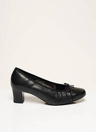 Pantofi cu toc țesătură satinată toc de 4 la 6 cm negru ARA femme