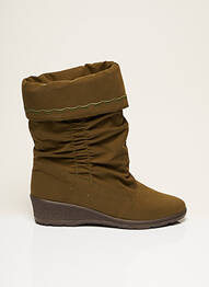 Botine/ghete vârf rotund toc plat până la 3 cm verde ROHDE femme