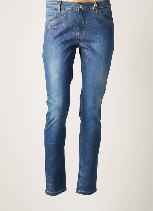 Blugi cu croială slim albastru RIVIERES DE LUNE femeie