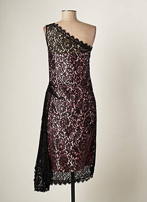 Rochie midi fără mâneci fără mâneci negru PAULE VASSEUR femeie