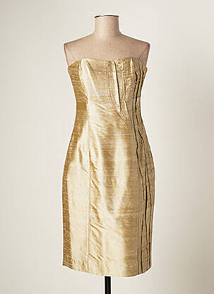 Rochie scurtă galben PAULE VASSEUR femeie