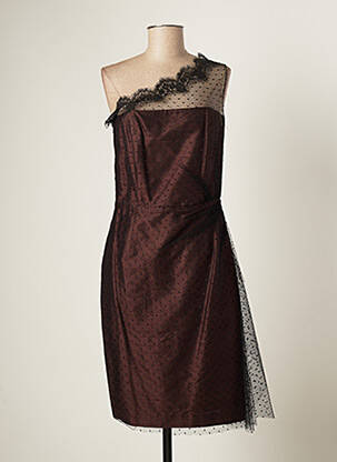 Rochie scurtă maro PAULE VASSEUR femeie