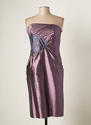 Rochie scurtă fără mâneci fără mâneci violet PAULE VASSEUR femeie