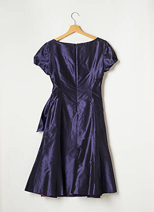 Rochie midi mâneci scurte mâneci scurte violet PAULE VASSEUR femeie