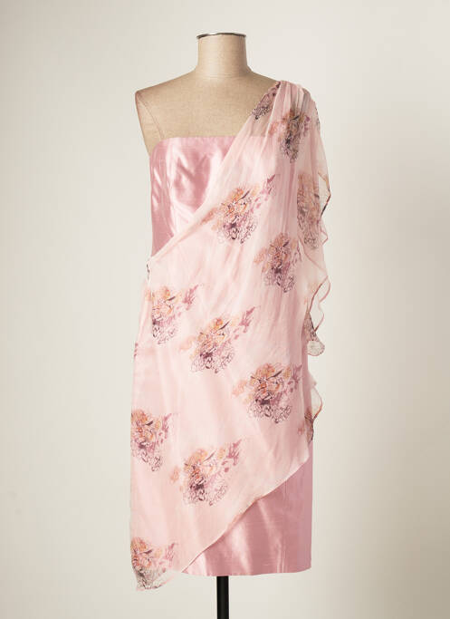 Rochie midi roz PAULE VASSEUR femeie