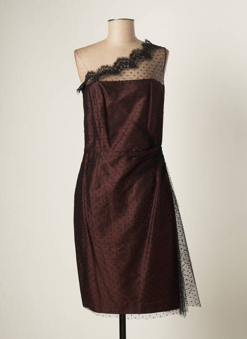 Rochie scurtă maro PAULE VASSEUR femeie