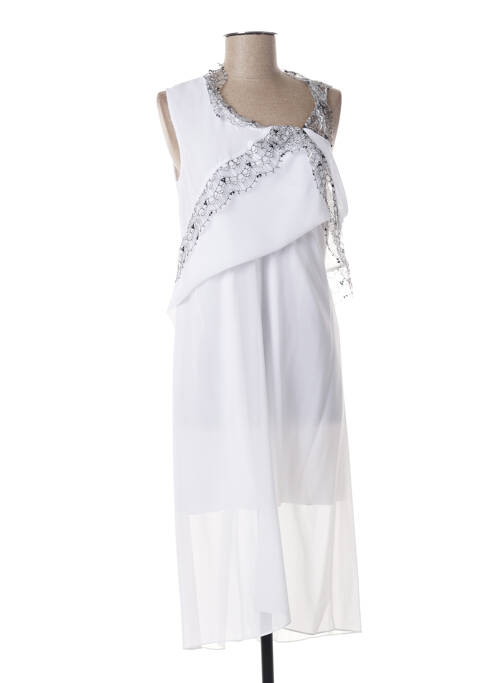 Rochie midi alb CARVEN femeie