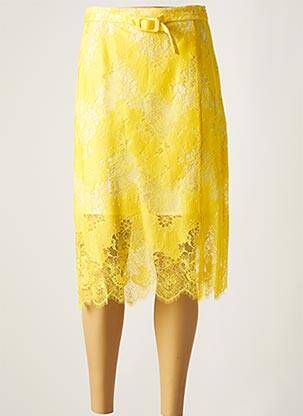 Fustă midi galben CARVEN femeie