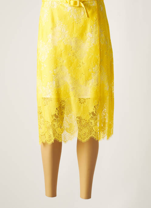 Fustă midi galben CARVEN femeie