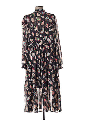 Rochie scurtă croială fluidă mâneci lungi negru IMPERIAL femeie